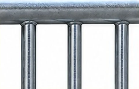 Detalhe da grade: barras verticais